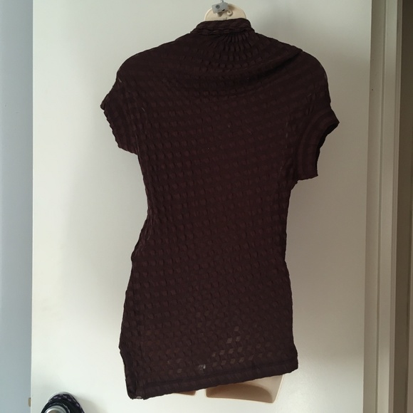 YOHJI YAMAMOTO Burgundy Brown Cotton Knit Quirky Sweater 2 M - Picture 5 of 8
